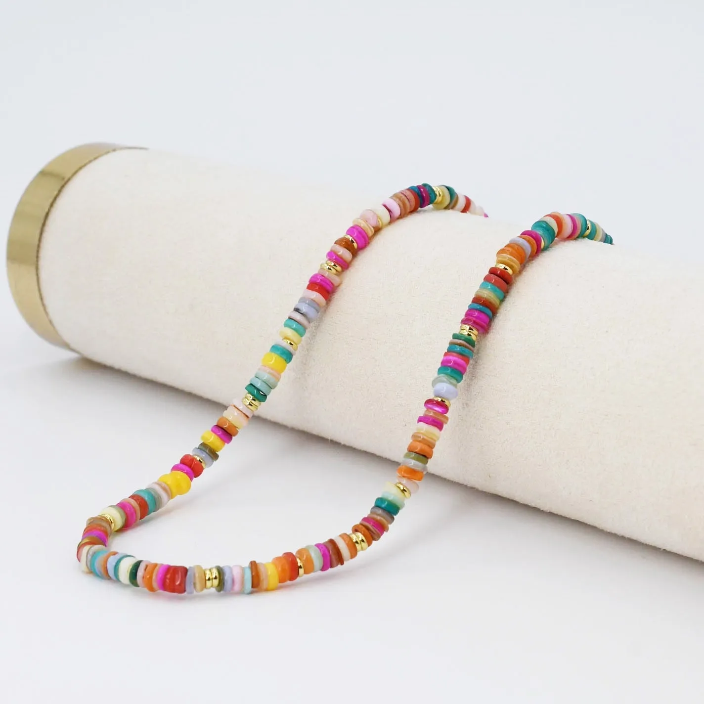 Rainbow Bright Gemstone Necklace sold by Buddy Love