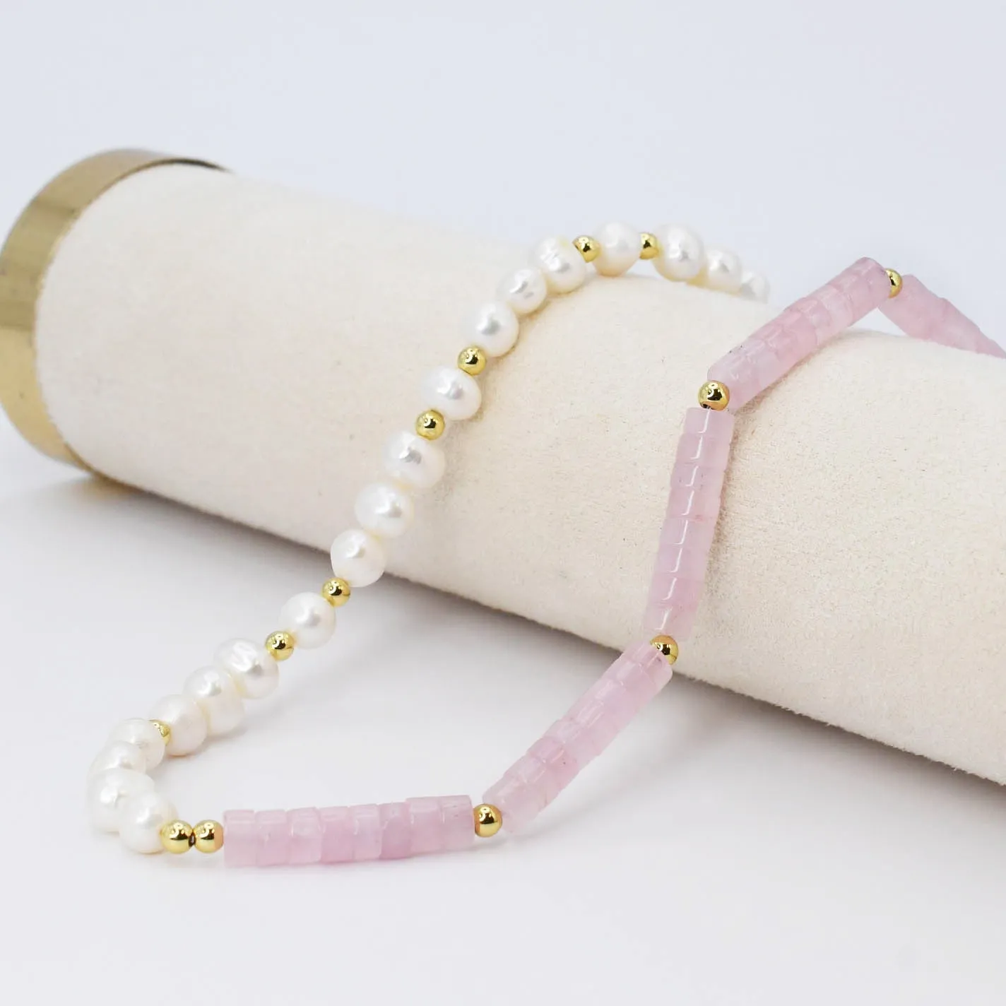 Pretty In Pink Gemstone Necklace sold by Buddy Love