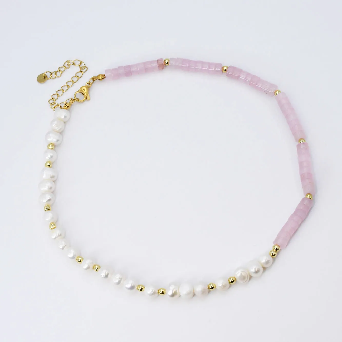 Pretty In Pink Gemstone Necklace sold by Buddy Love product image thumbnail 2