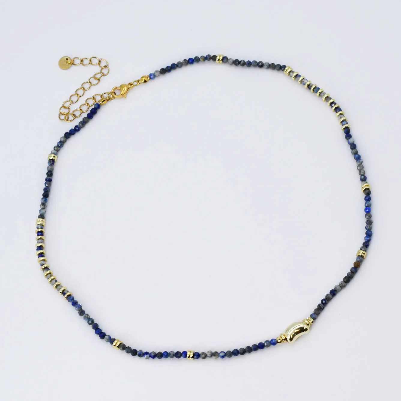 Stormy Blue Sky Gemstone Necklace sold by Buddy Love product image thumbnail 2