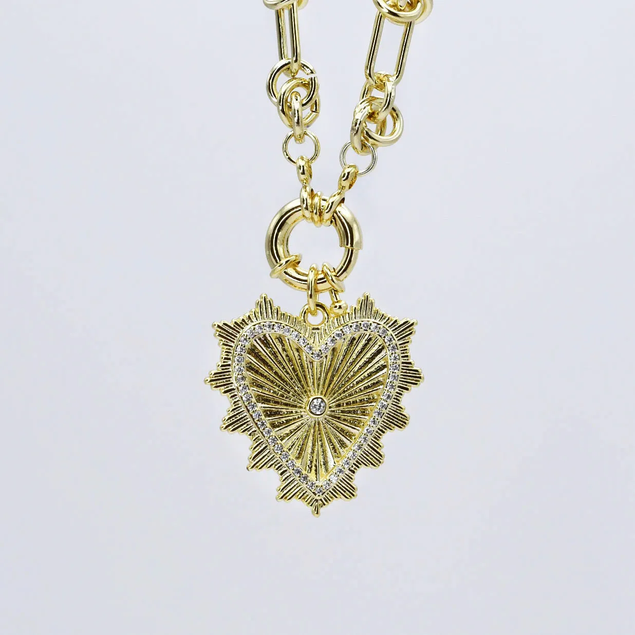 Spike Heart Necklace sold by Buddy Love product image thumbnail 3