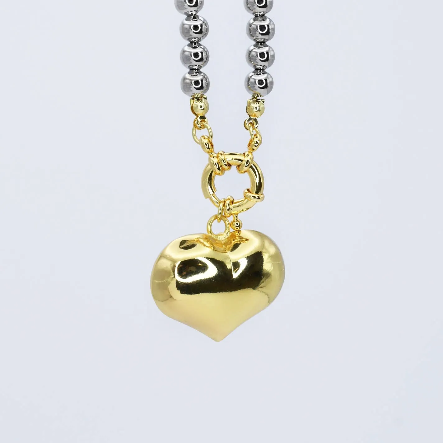 Luxe Love Silver/Gold Necklace sold by Buddy Love product image thumbnail 3