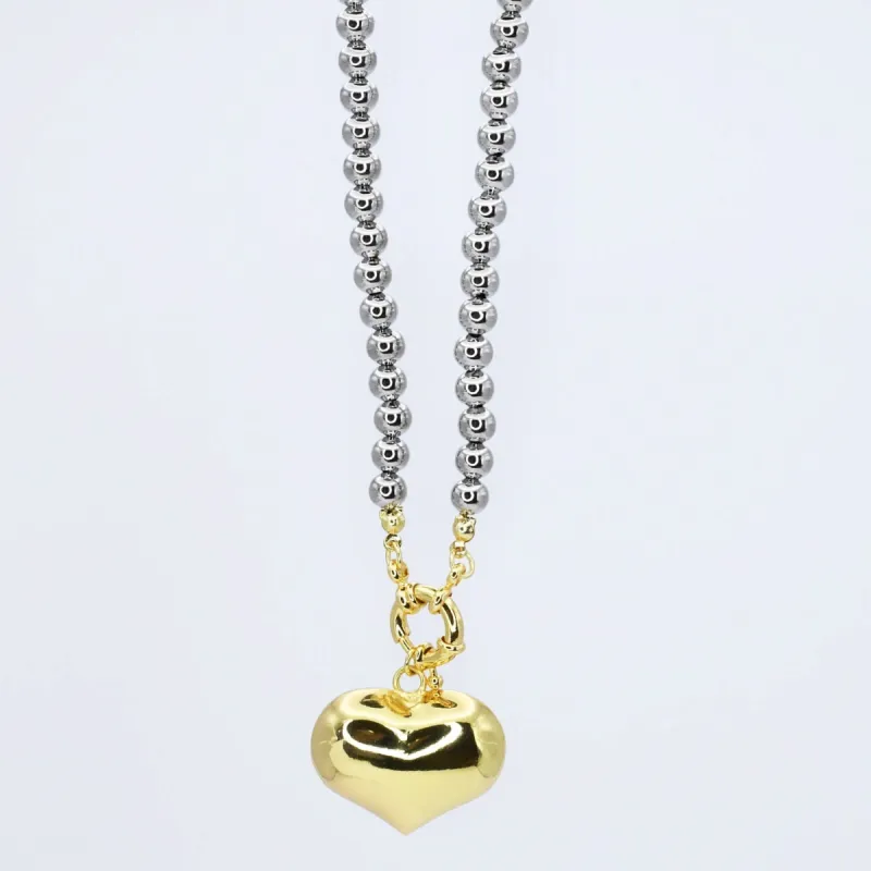 Luxe Love Silver/Gold Necklace sold by Buddy Love