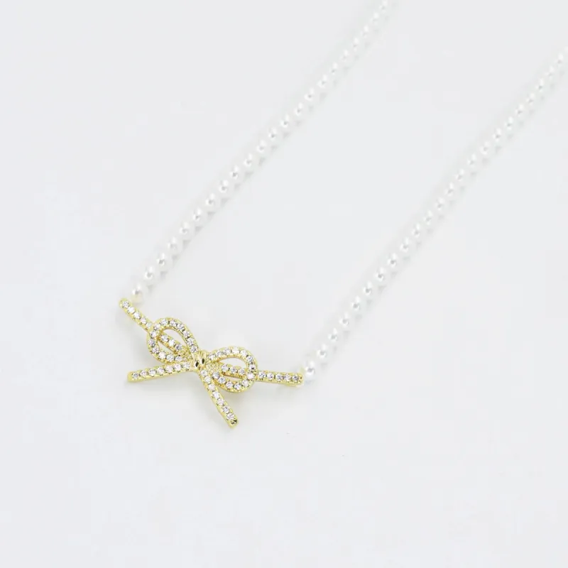 Pearl Elegance Gold Necklace made by Buddy Love