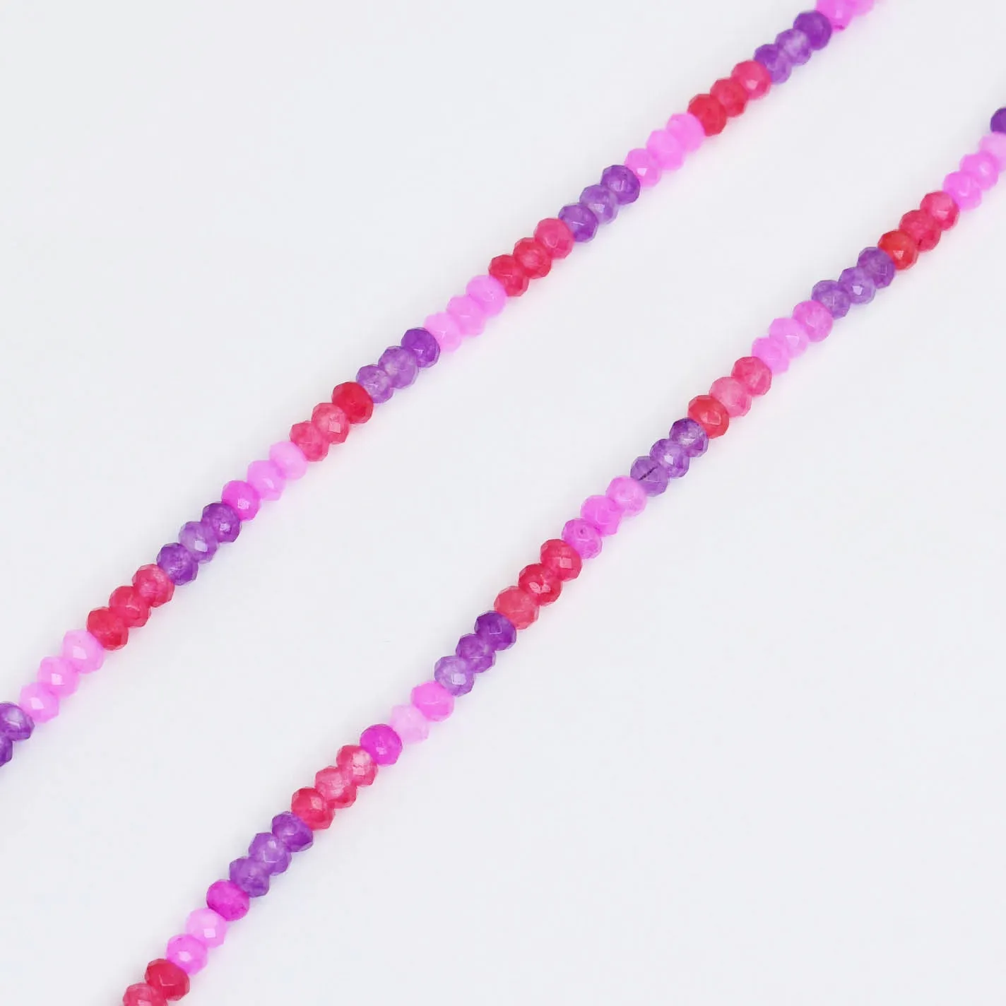 Magenta Dainty Gemstone Necklace sold by Buddy Love