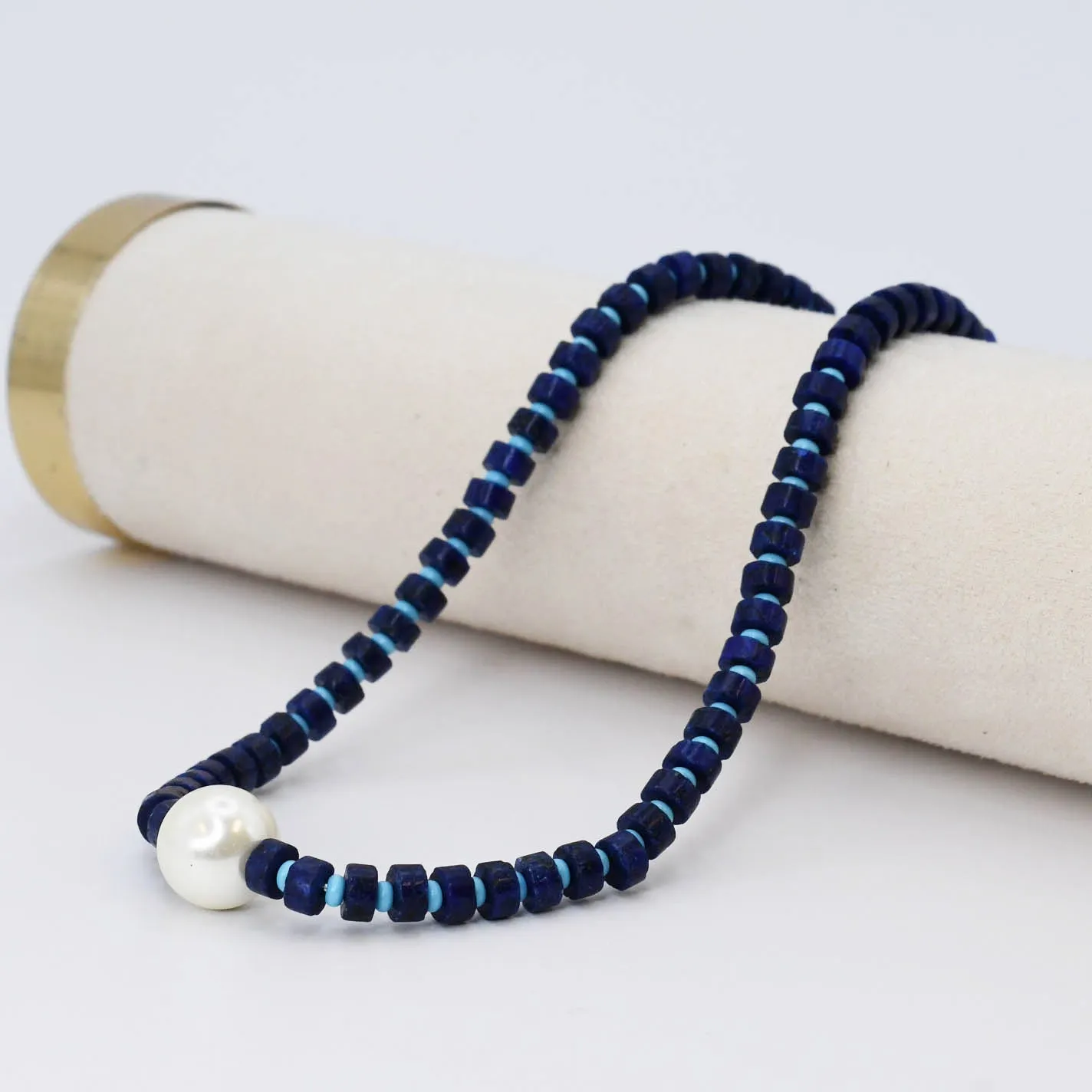 Lady In Blue Gemstone Necklace sold by Buddy Love