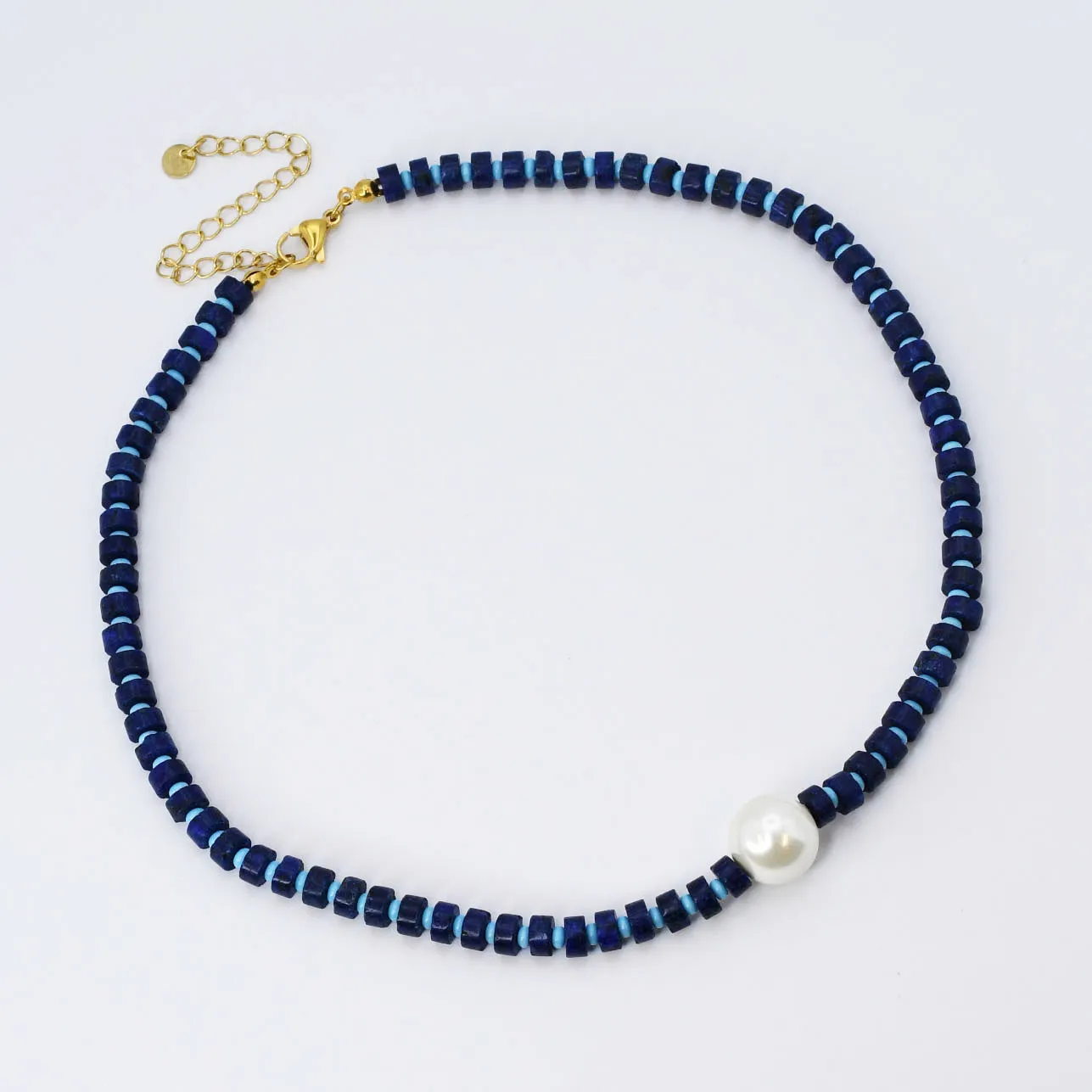 Lady In Blue Gemstone Necklace sold by Buddy Love product image thumbnail 2