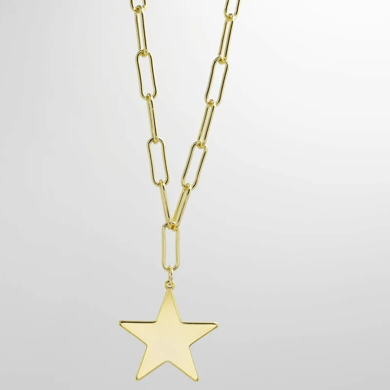 Golden Star Necklace sold by Buddy Love