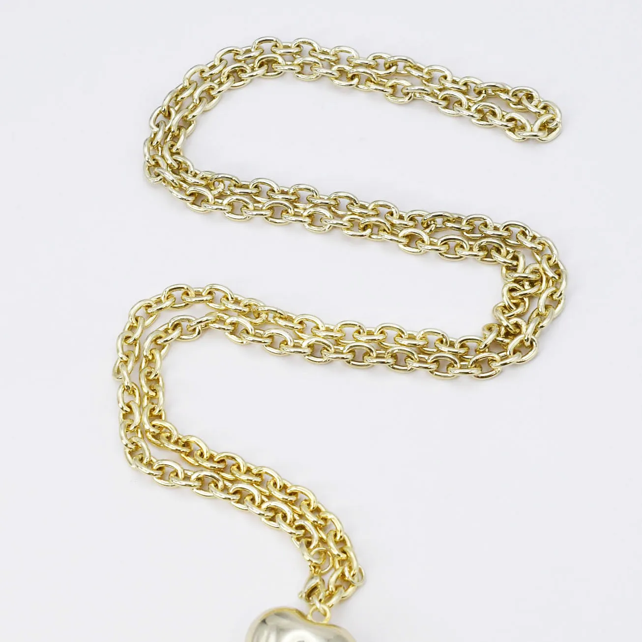 Infinity Heart Chain Gold Necklace sold by Buddy Love product image thumbnail 3