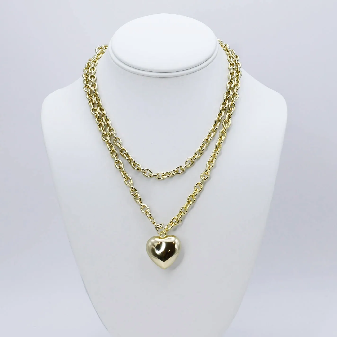Infinity Heart Chain Gold Necklace sold by Buddy Love