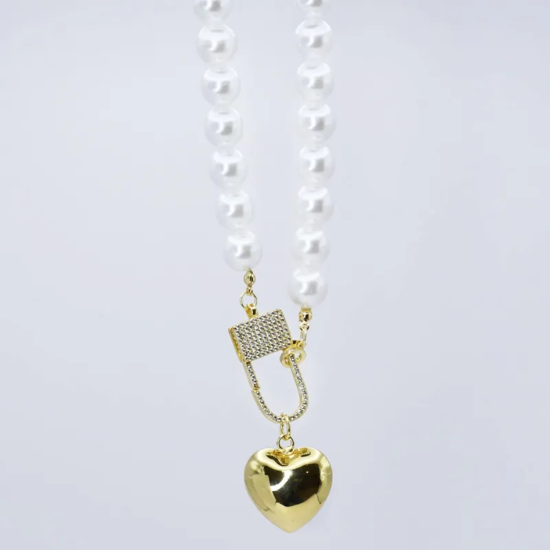 Elegance Heart Lock Necklace made by Buddy Love