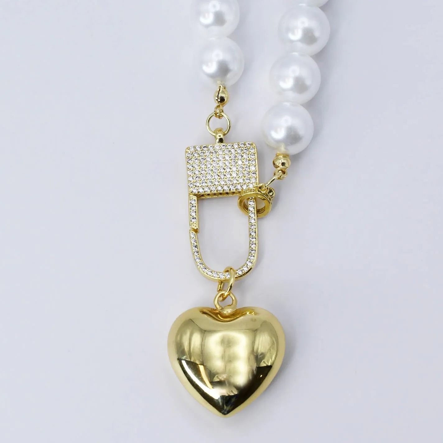 Elegance Heart Lock Necklace sold by Buddy Love product image thumbnail 2