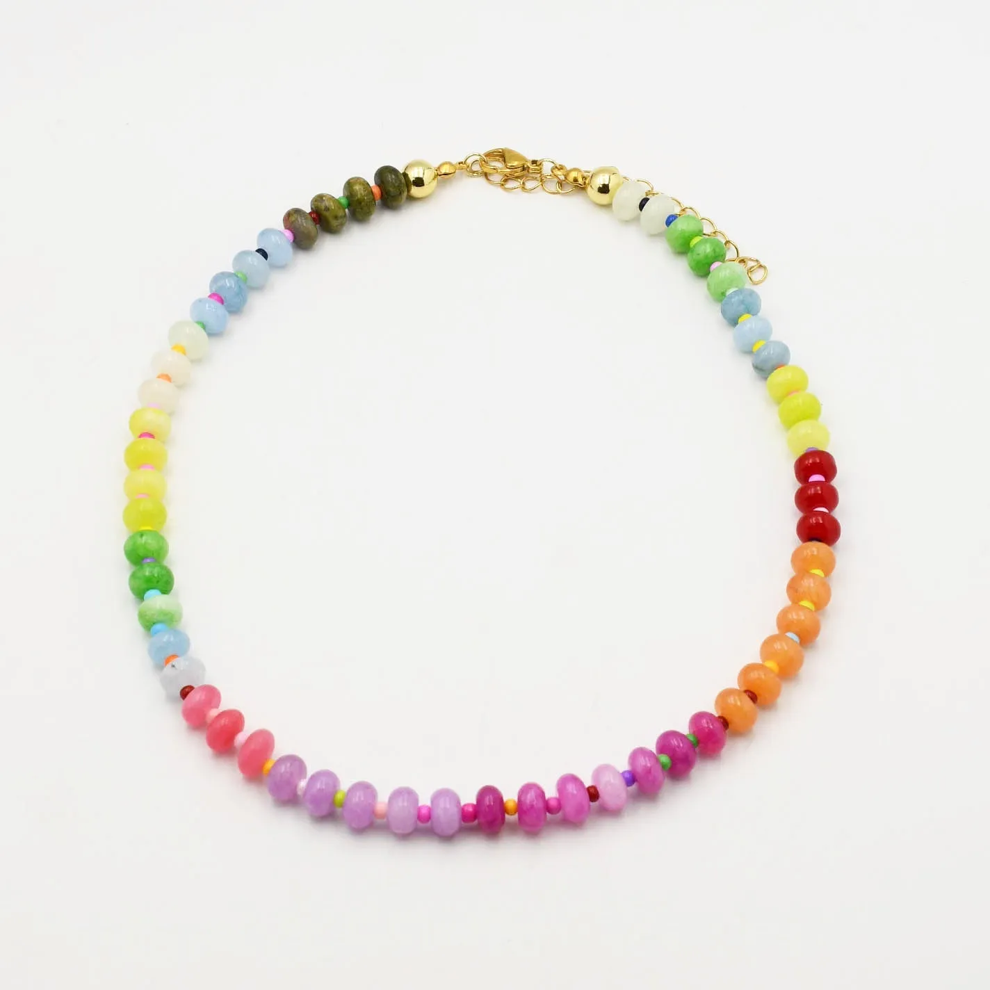 Gemstone Multi Colored Necklace sold by Buddy Love product image thumbnail 2