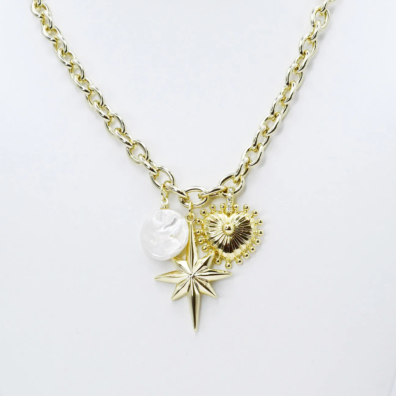 Lovely Link Necklace Gold Necklace sold by Buddy Love product image thumbnail 2