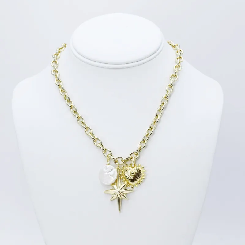 Lovely Link Necklace Gold Necklace sold by Buddy Love
