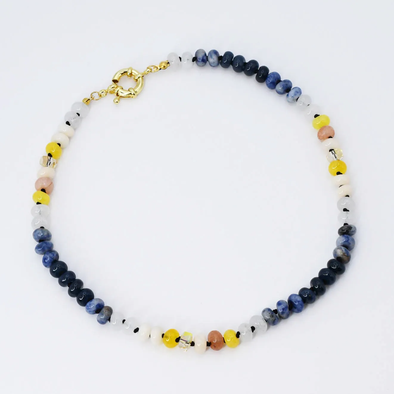 Brooke Navy Gold Gemstone Necklace sold by Buddy Love product image thumbnail 2