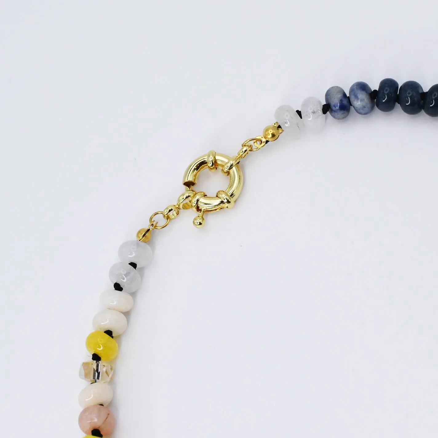 Brooke Navy Gold Gemstone Necklace sold by Buddy Love product image thumbnail 3