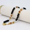 Brooke Black and Brown Gemstone Necklace sold by Buddy Love