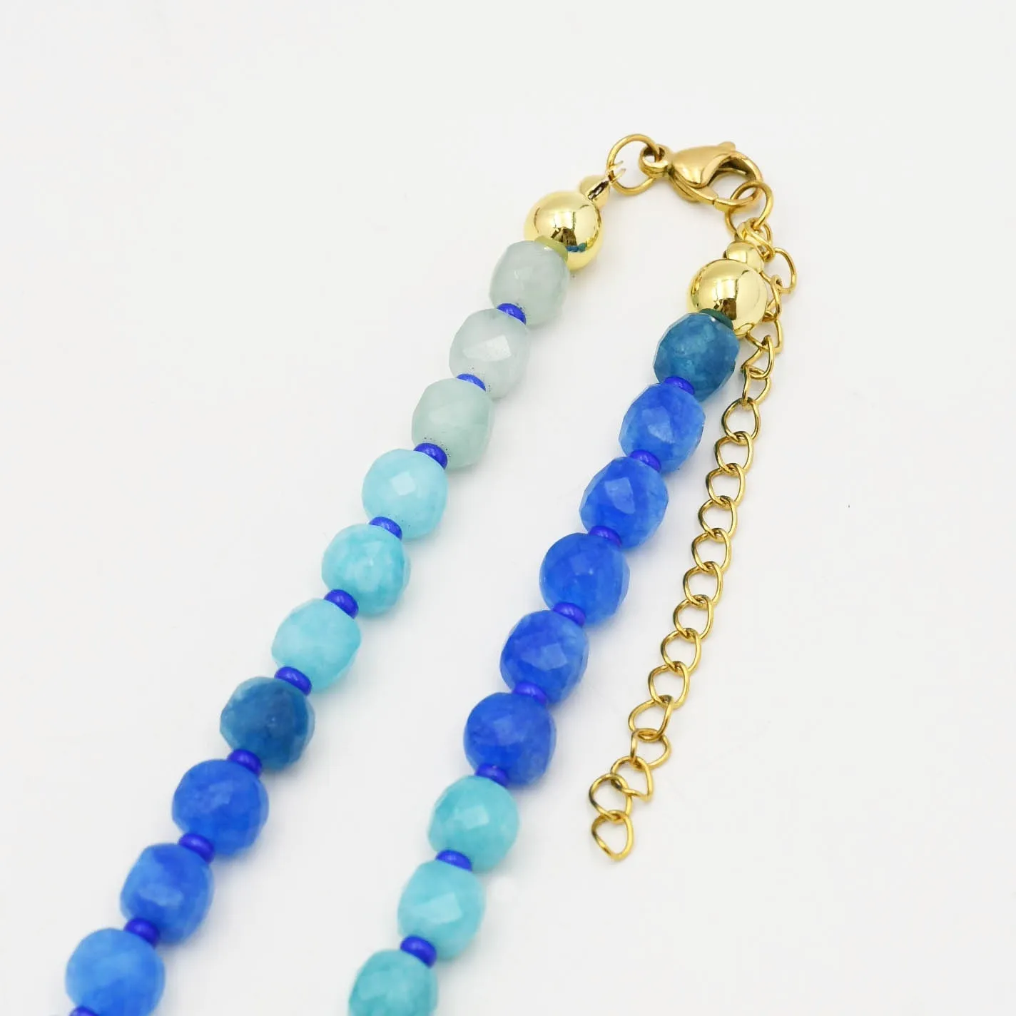 Blue Gemstone Necklace sold by Buddy Love
