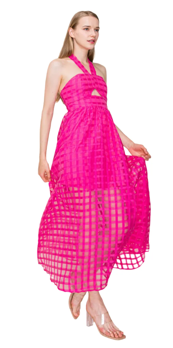 Margot Halter Organza Midi Dress sold by Buddy Love product image thumbnail 3