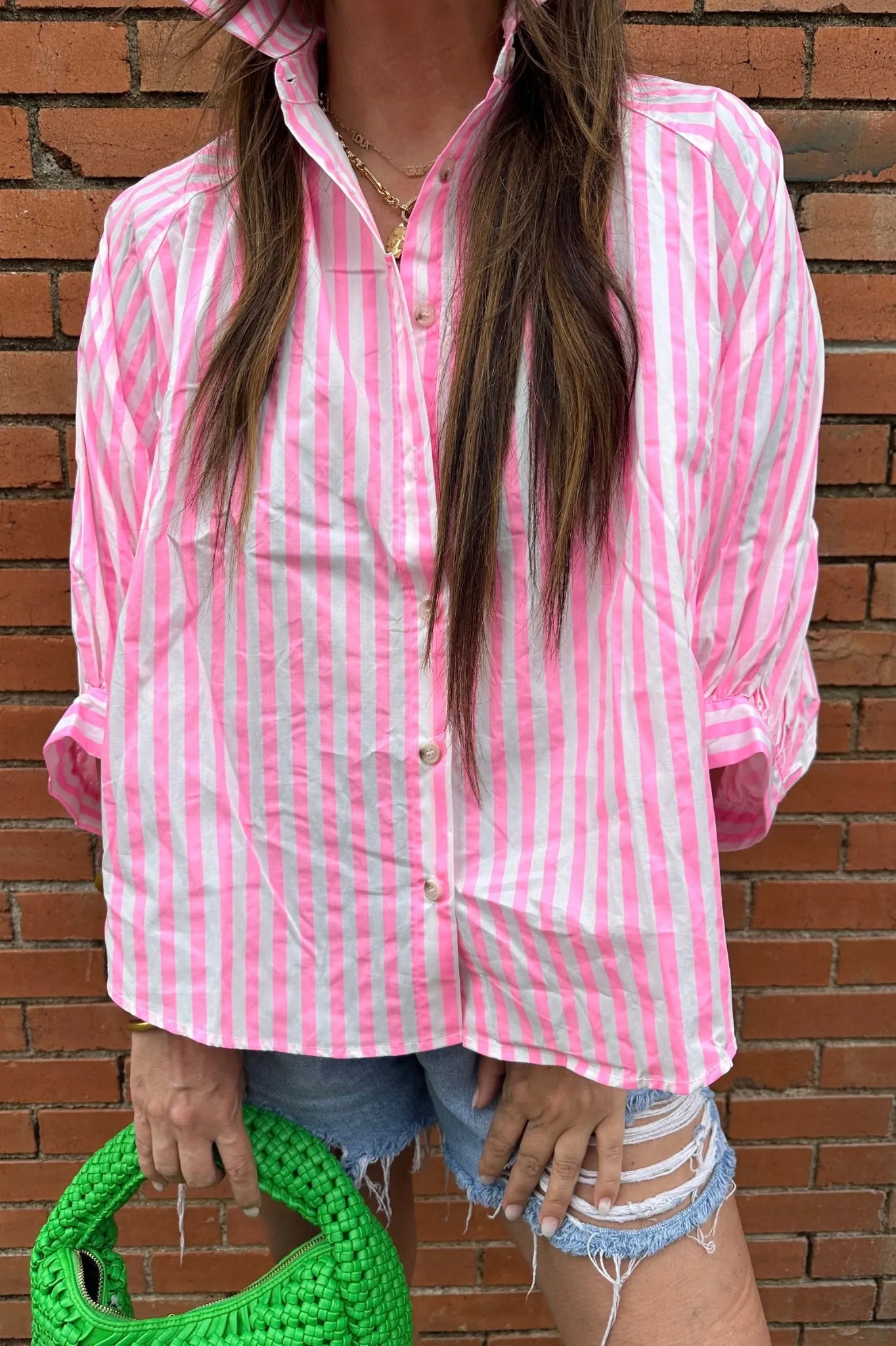 Sandy Pink Stripe Top sold by Buddy Love product image thumbnail 3