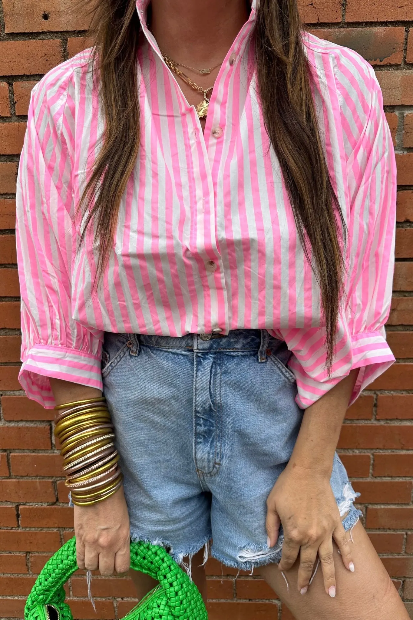 Sandy Pink Stripe Top sold by Buddy Love product image thumbnail 2