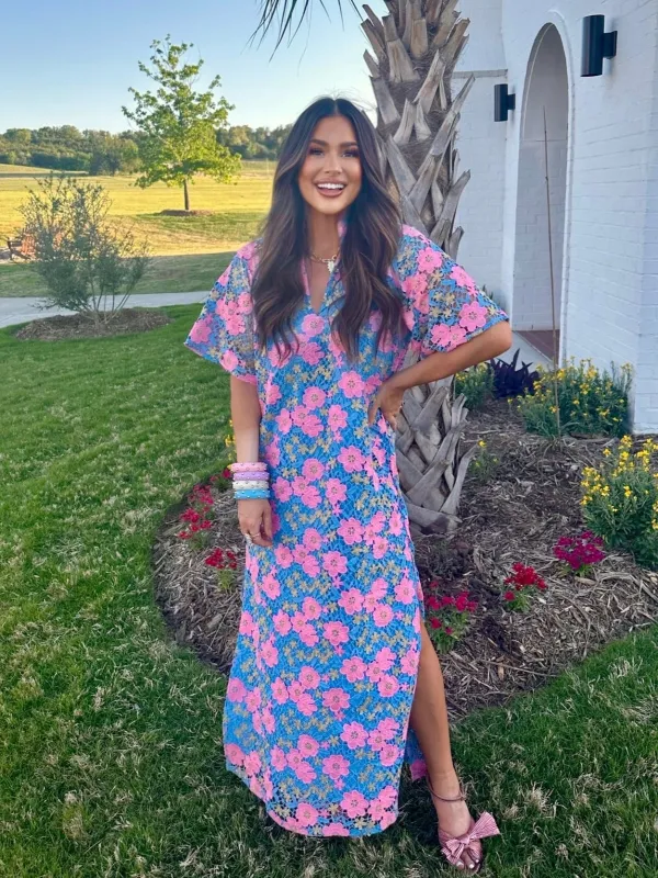 Leighton Pansy Maxi Dress sold by Buddy Love