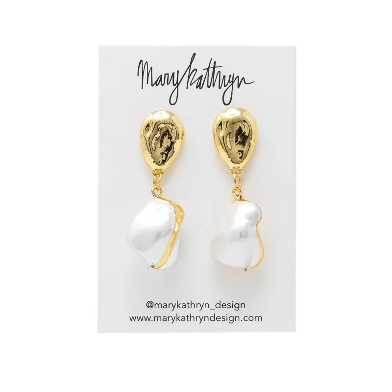 Percy Pearl Drop Earrings sold by Buddy Love