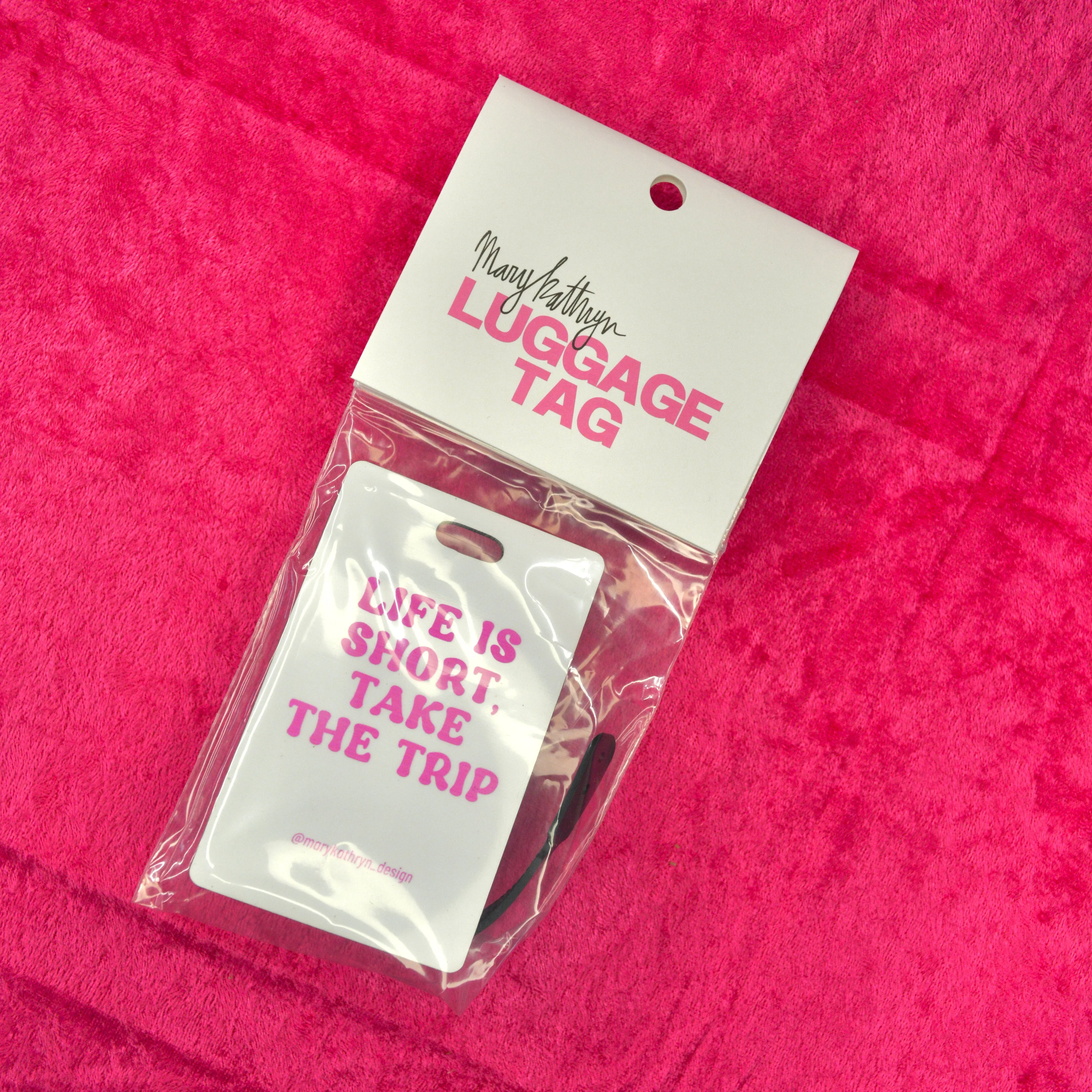 Life is Short, Take the Trip Luggage Tag sold by Buddy Love product image thumbnail 2