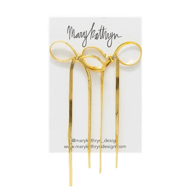 Herringbone Ribbon Earrings sold by Buddy Love