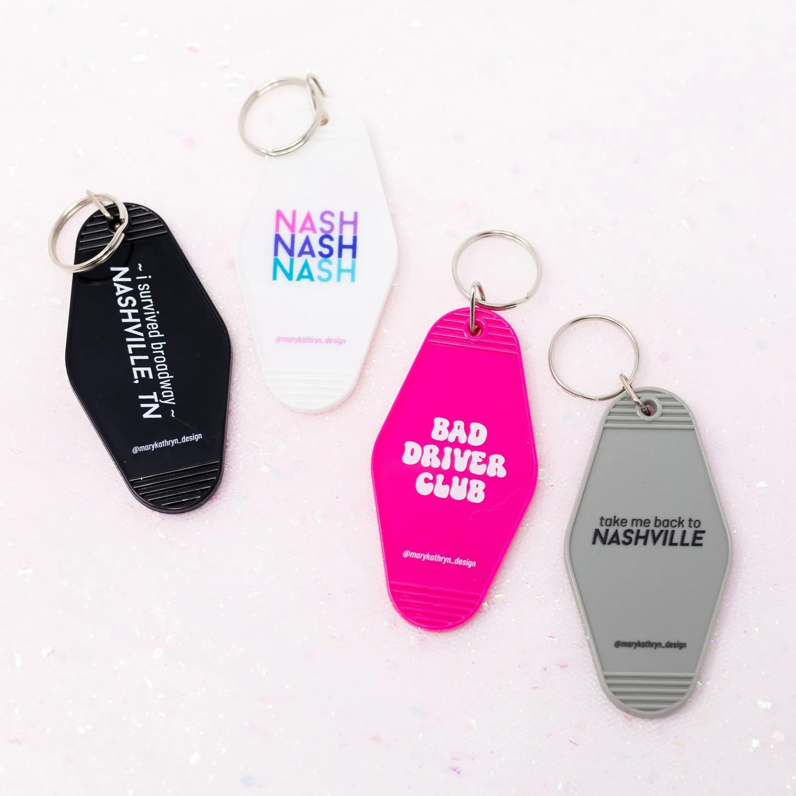 Bad Driver Club Keychain (Hot Pink) sold by Buddy Love product image thumbnail 3