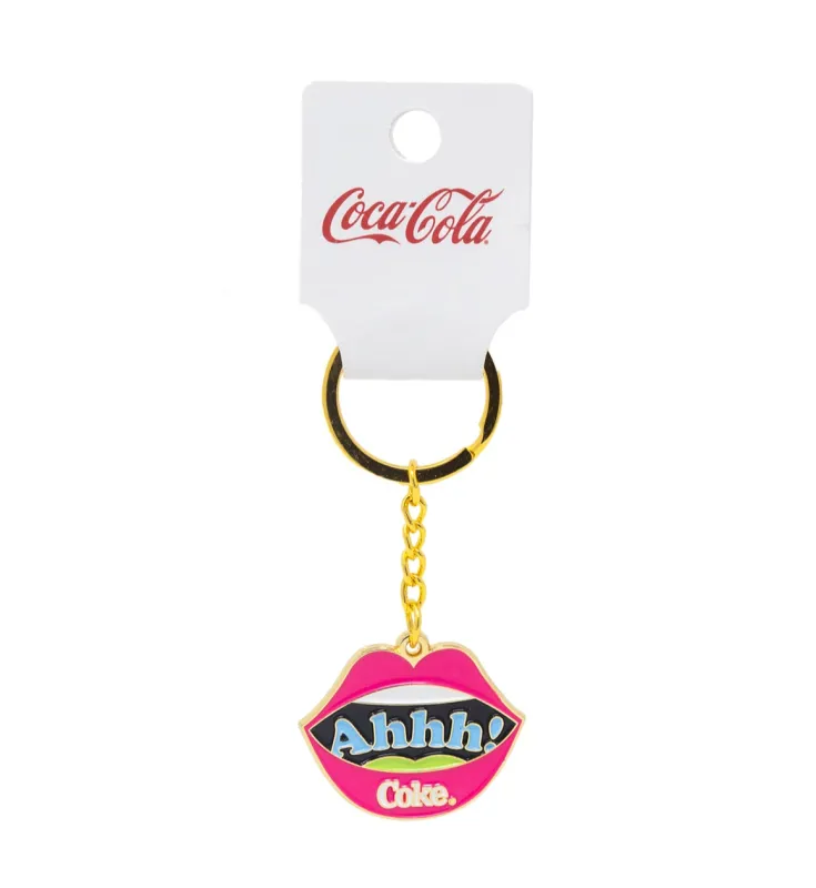 Coca-Cola® Lips Enamel Keychain sold by Buddy Love