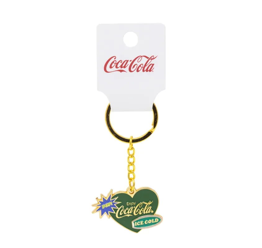 Coca-Cola® Always Heart Enamel Keychain sold by Buddy Love