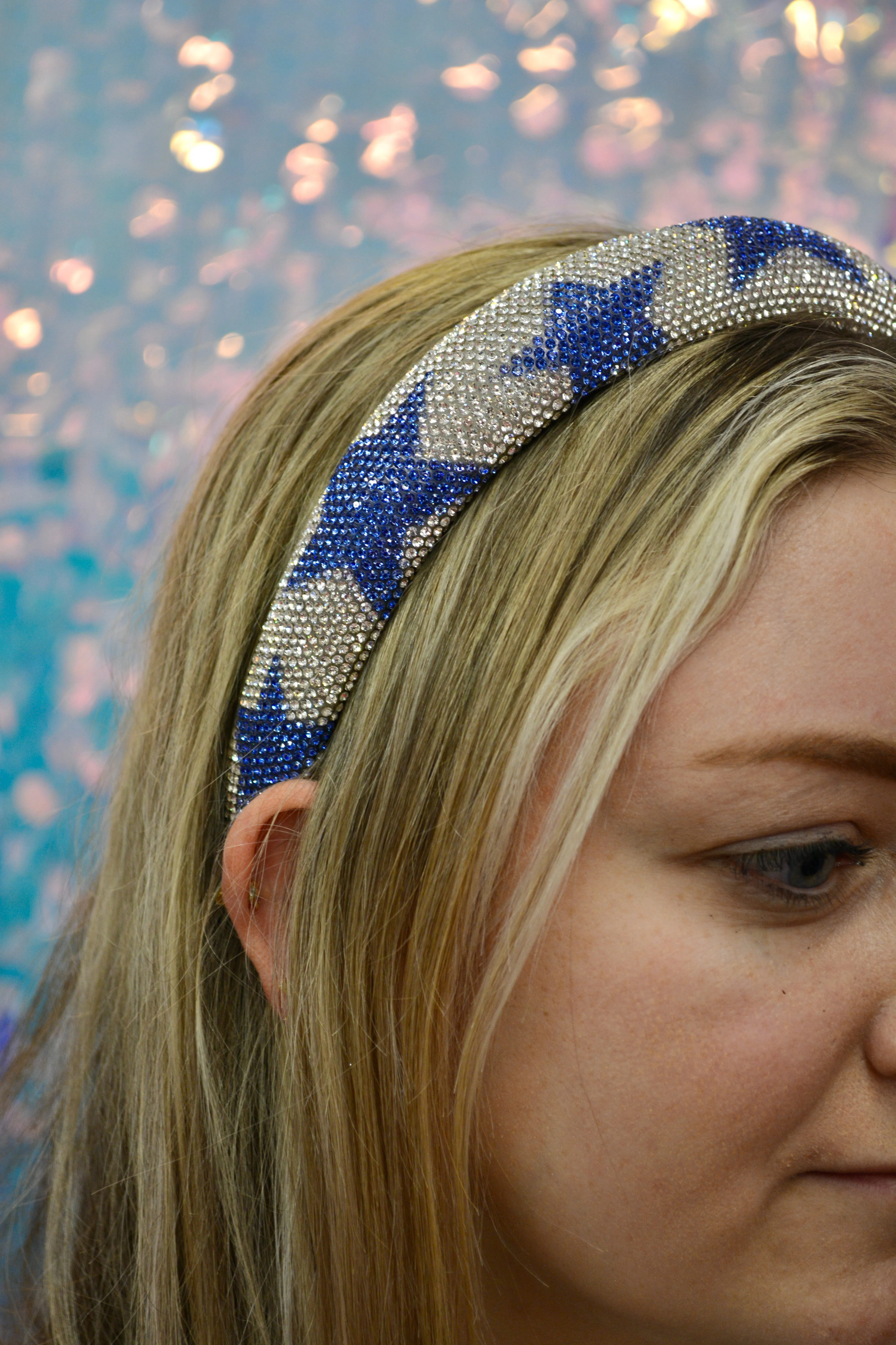 Blue Star Rhinestone Headband sold by Buddy Love product image thumbnail 2