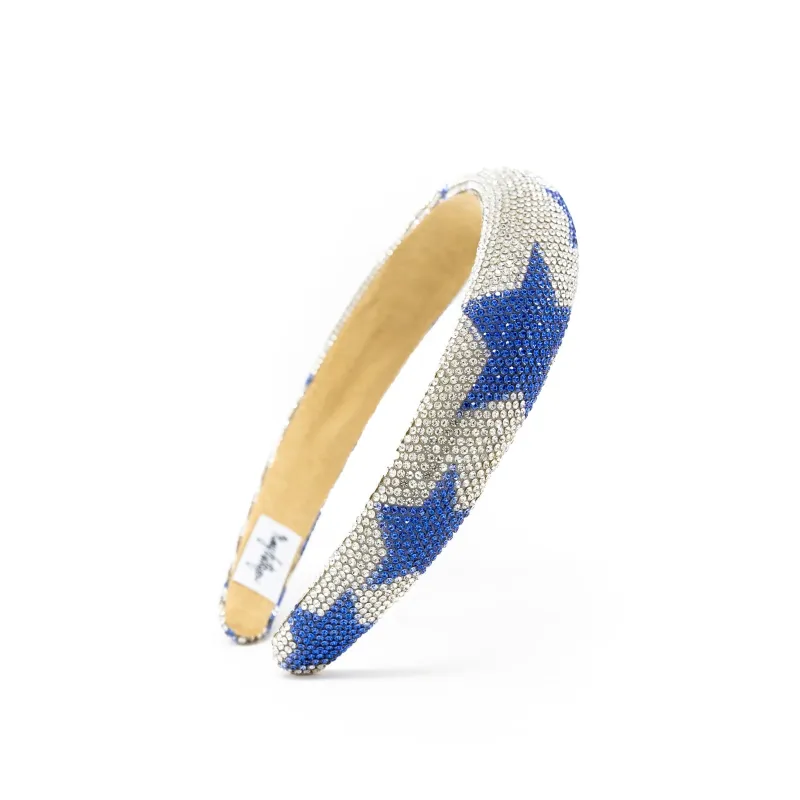 Blue Star Rhinestone Headband sold by Buddy Love