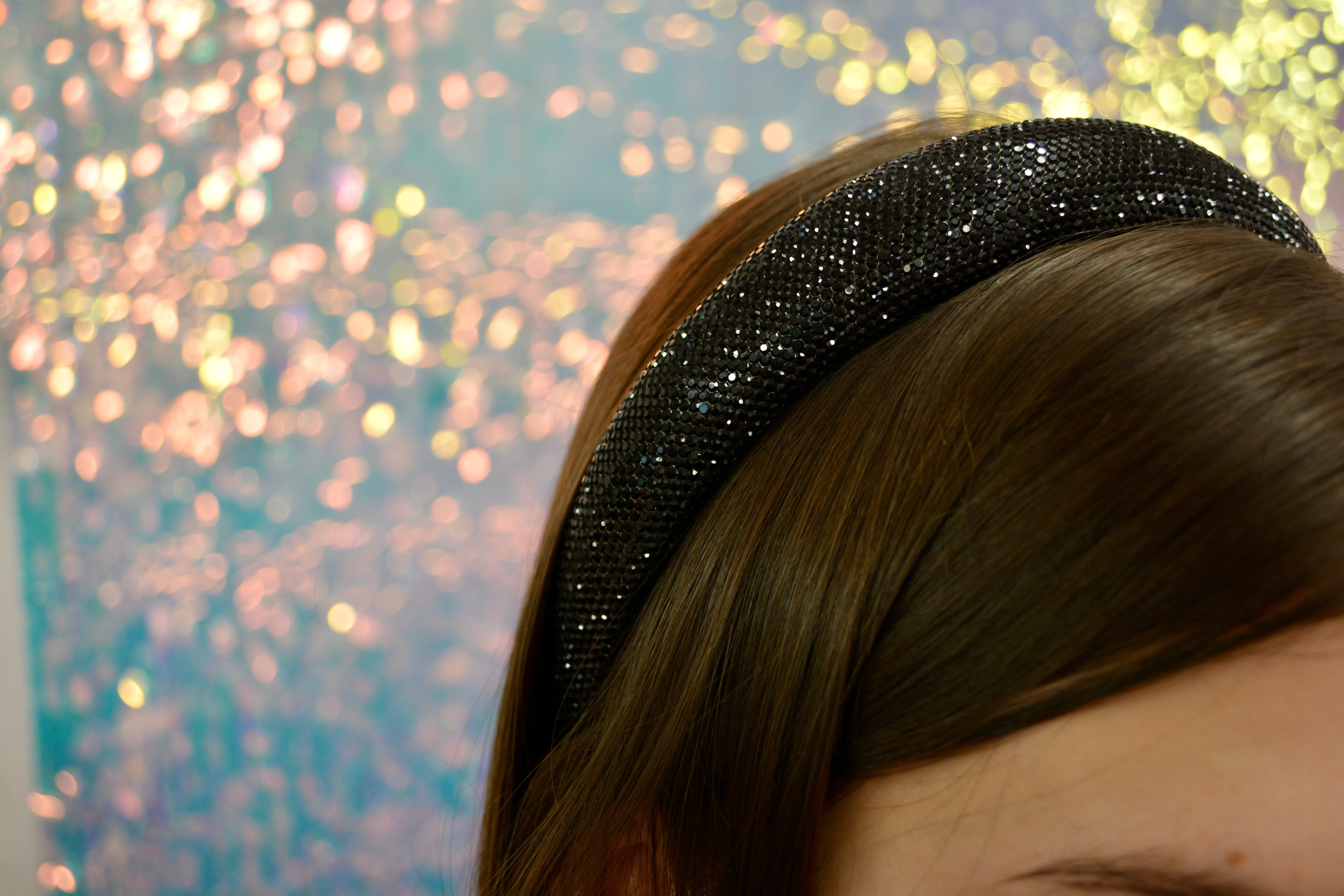 Black Rhinestone Headband sold by Buddy Love product image thumbnail 5