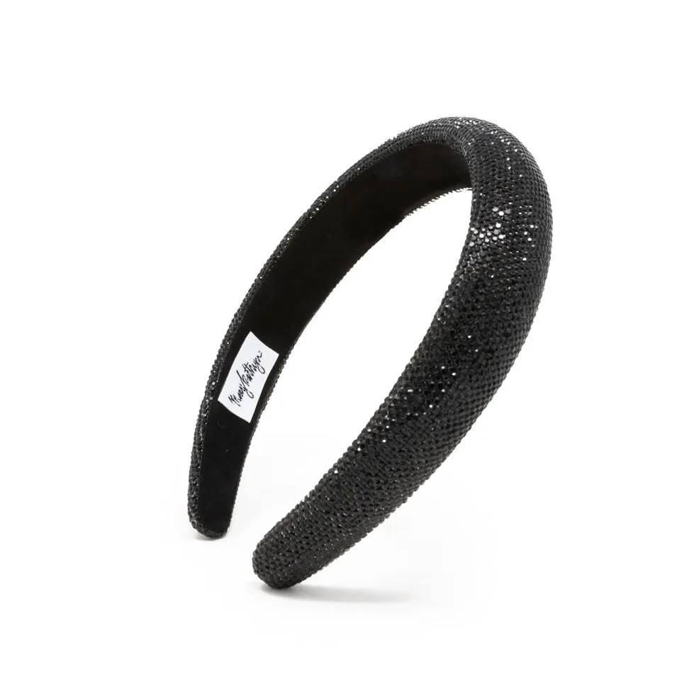 Black Rhinestone Headband sold by Buddy Love