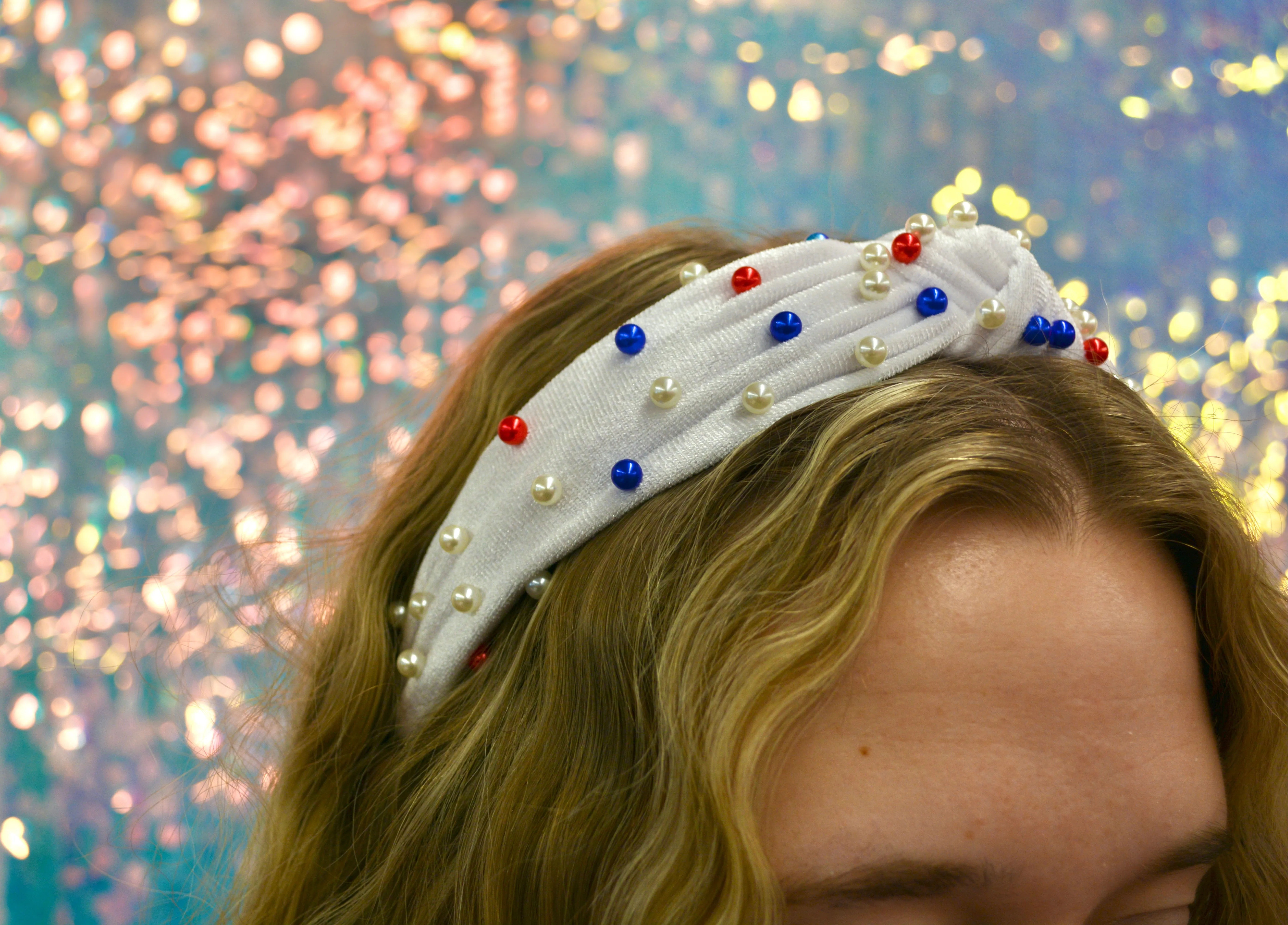 Courtesy of the Red, White, & Blue Headband sold by Buddy Love product image thumbnail 2