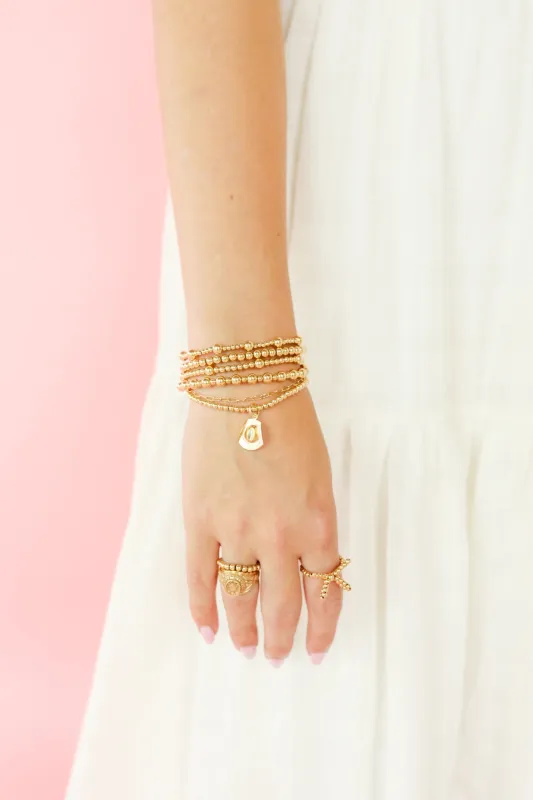 Cowgirl Hat Gold Charm Bracelet sold by Buddy Love