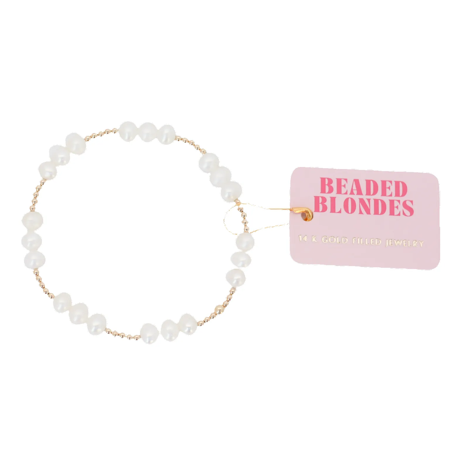 ILY Coastal Pearl Bracelet in Gold sold by Buddy Love