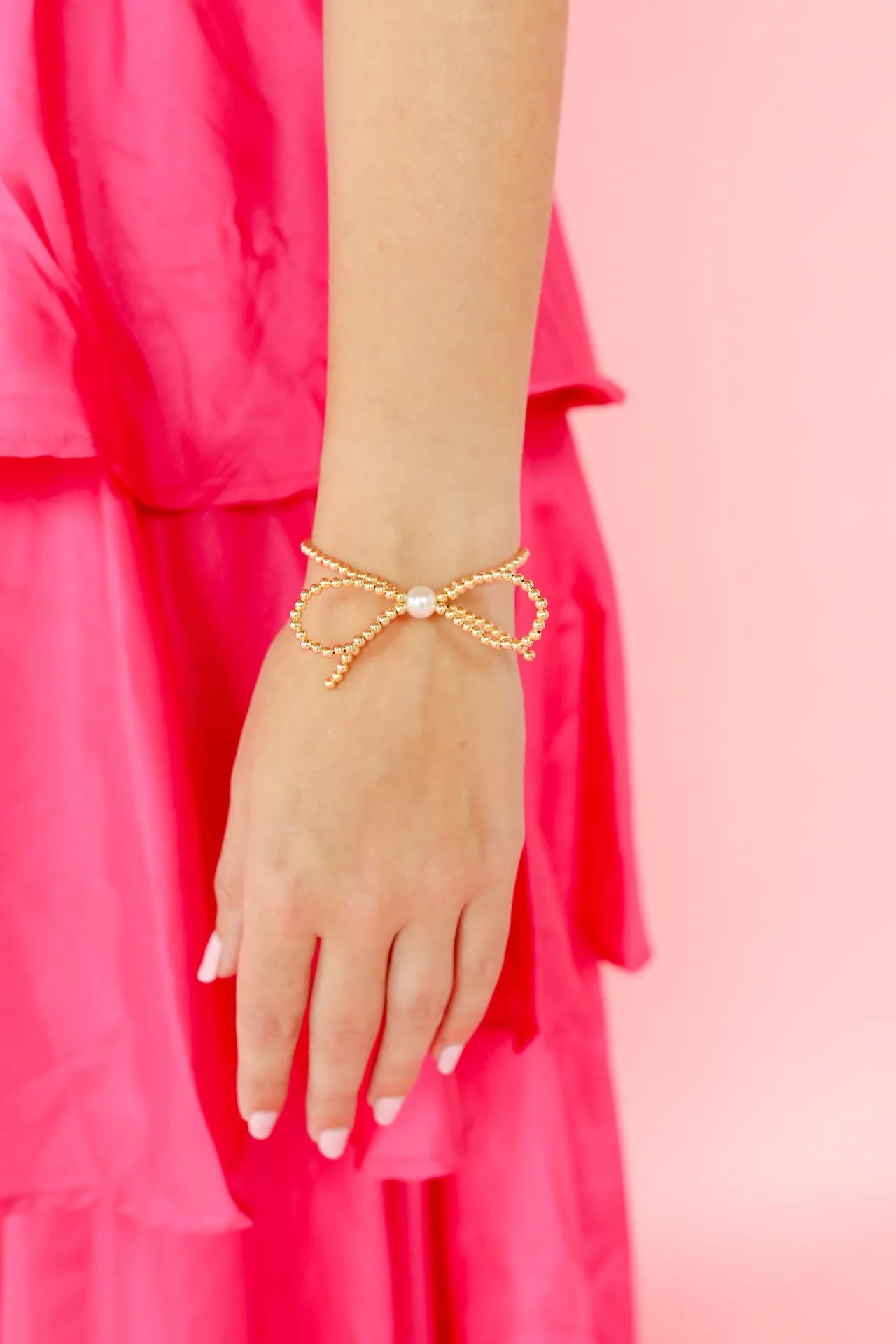 Gold Bow Bracelet sold by Buddy Love product image thumbnail 4