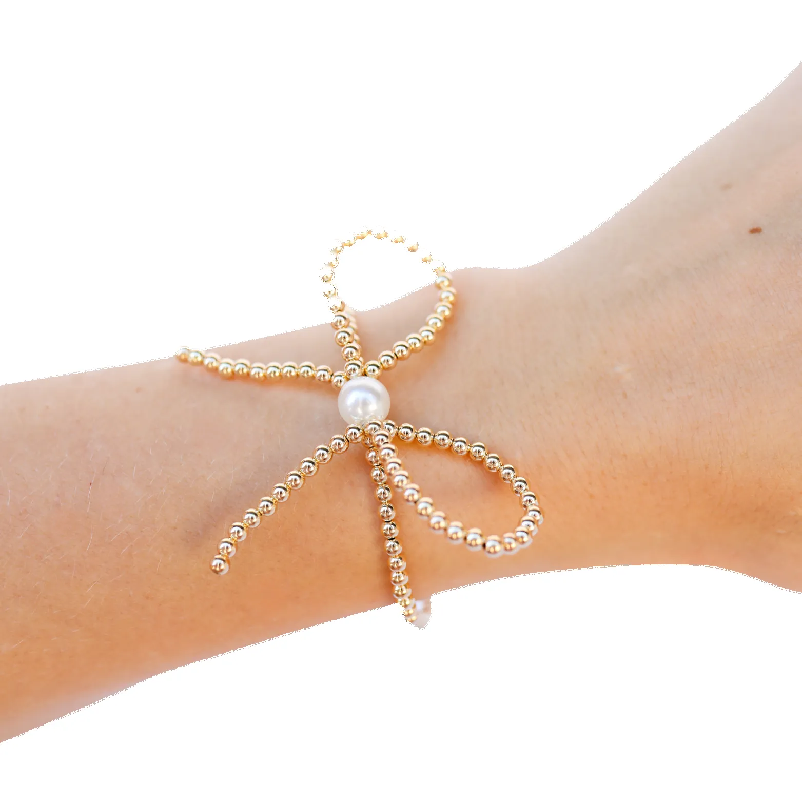 Gold Bow Bracelet sold by Buddy Love product image thumbnail 2