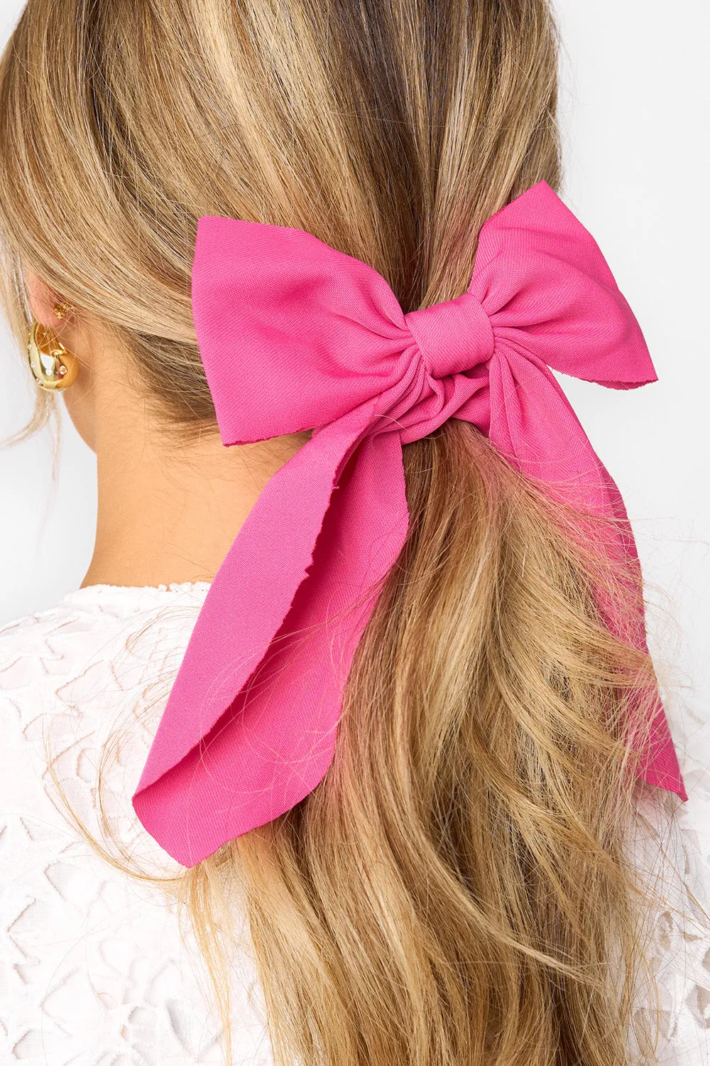 Bow Scrunchie - Hot Pink sold by Buddy Love