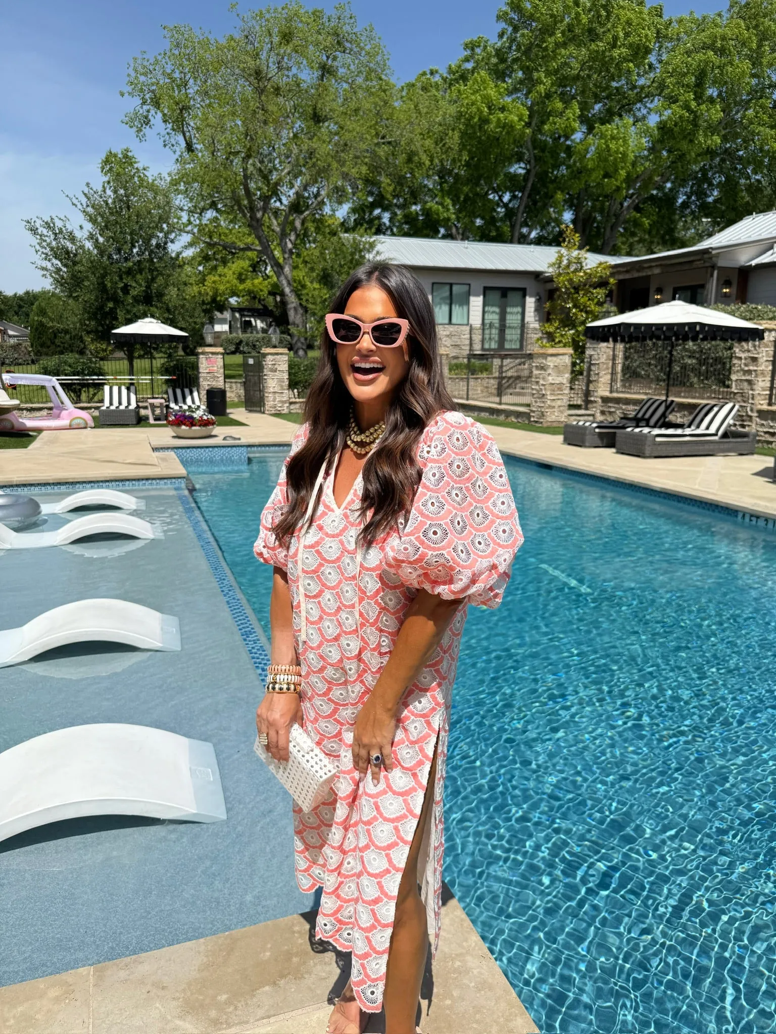 Pamela Coral Maxi Dress sold by Buddy Love