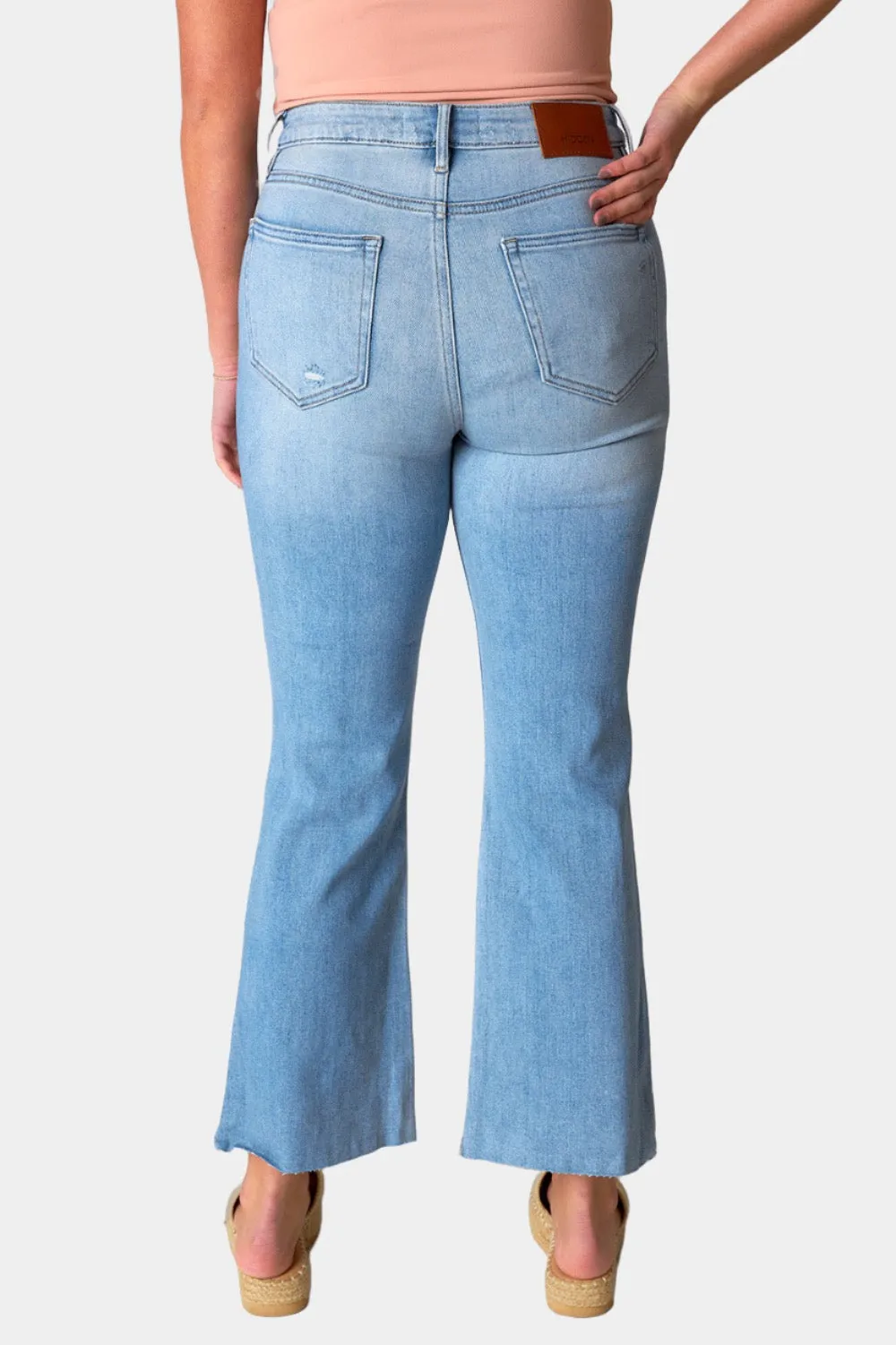 Happi High Rise Distressed Jean - Light Blue sold by Buddy Love product image thumbnail 4