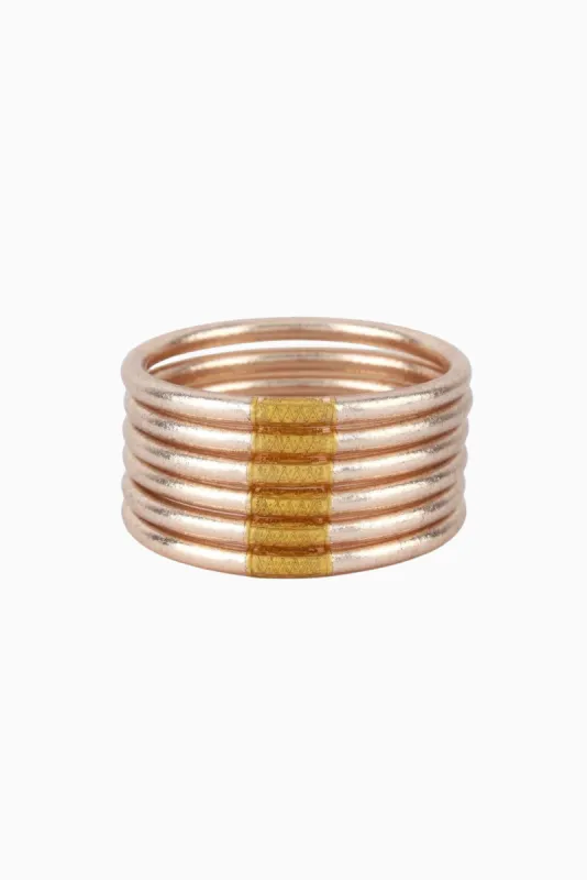 BuDha Girl All Weather Medium Bangles - Champagne sold by Buddy Love