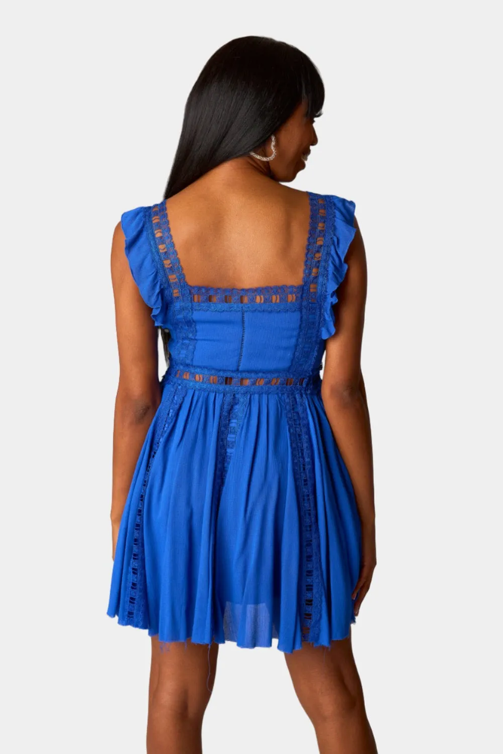 Adams Laced Mini Dress - Royal Blue sold by Buddy Love product image thumbnail 5