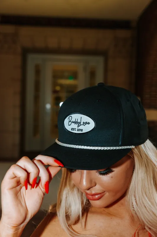 BuddyLove Black Patch Trucker Hat (PRE-ORDER) sold by Buddy Love