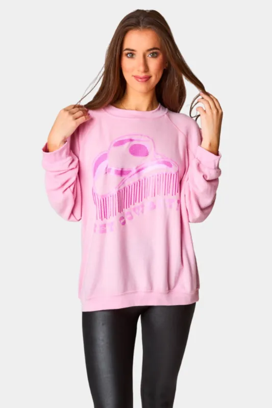 Courtney Graphic Sweatshirt - Hey Cowboy sold by Buddy Love