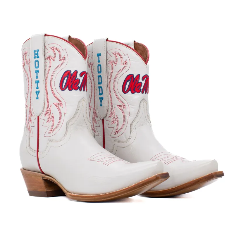 Ole Miss Shorty Gameday Boots sold by Buddy Love
